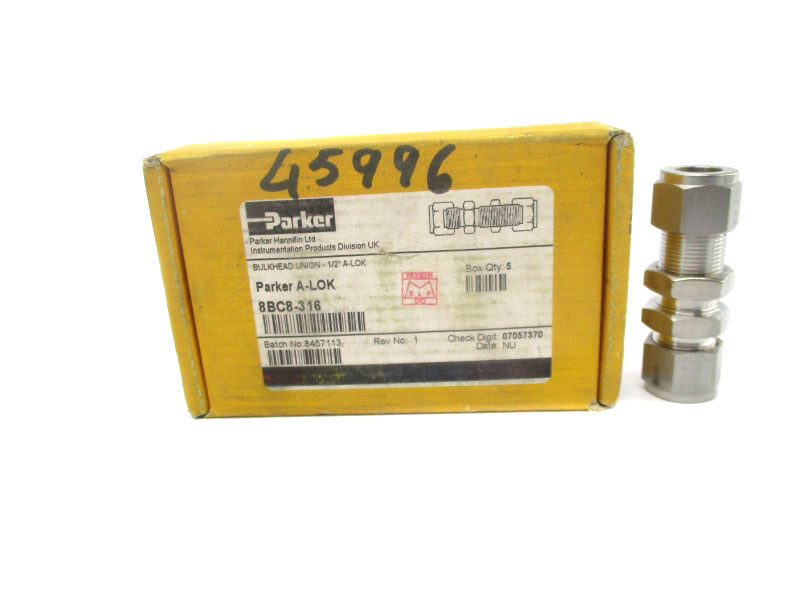 PARKER 8BC8-316 1/2" (PKG OF 5) NSMP