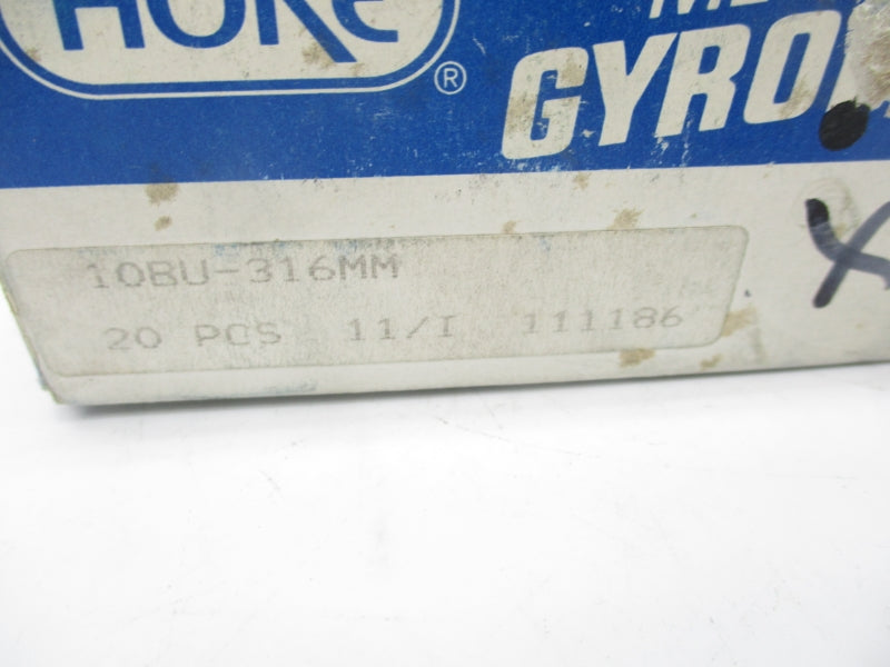 HOKE 10BU-316MM (PKG OF 20) NSMP