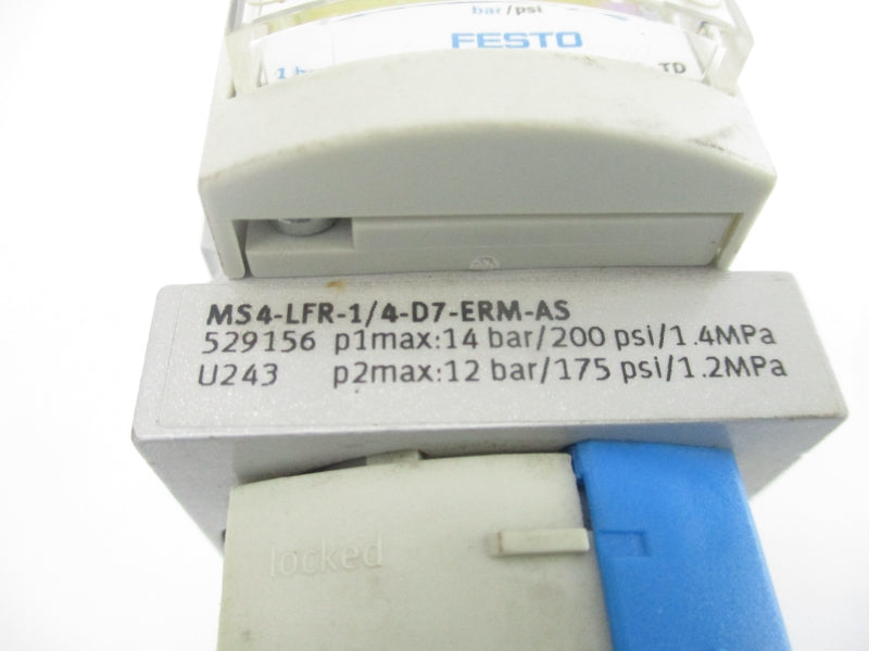 FESTO MS4-LFR-1/4-D7-ERM-AS 20-200PSI UNMP