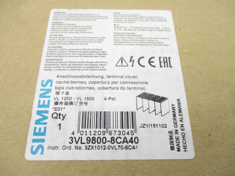 SIEMENS 3VL9800-8CA40 NSMP