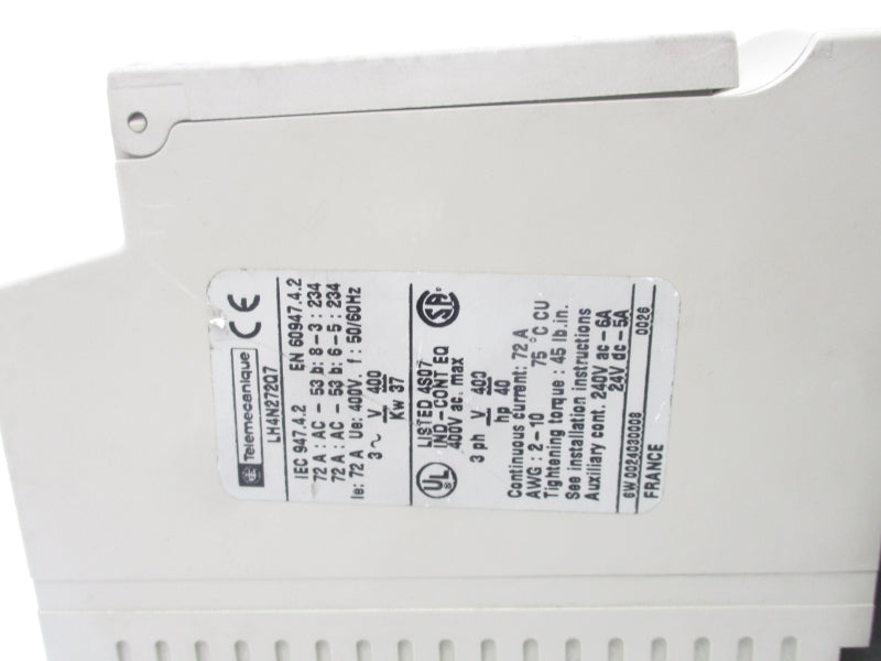 TELEMECANIQUE LH4N272Q7 400V 72A UNMP