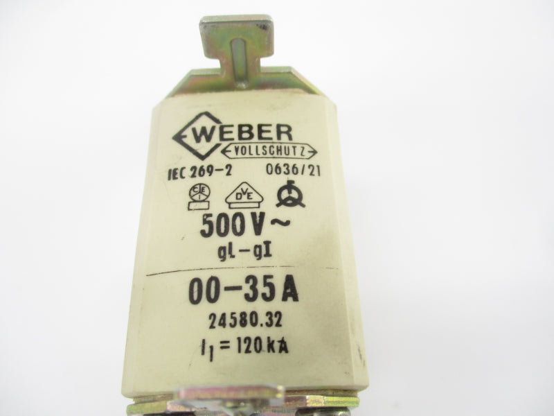 WEBER IEC269-2 0636/21 500V 00-35A UNMP