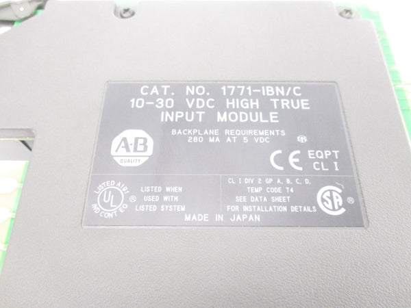 ALLEN BRADLEY 1771-IBN SER. C 10-30VDC UNMP