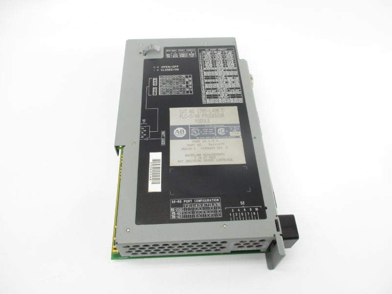 ALLEN BRADLEY 1785-L40B SER. C 5VDC 3.3A F/W E (NO KEY) UNMP