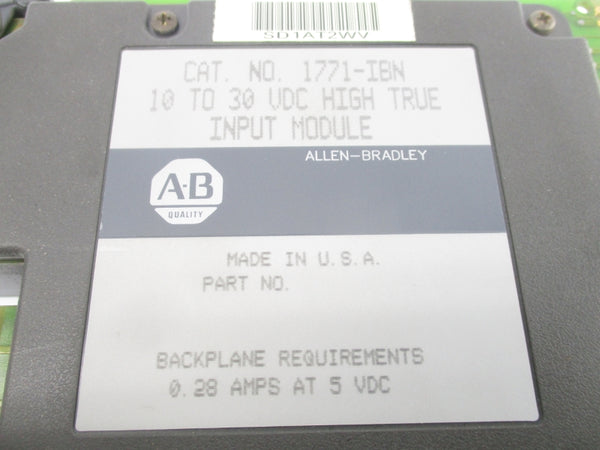 ALLEN BRADLEY 1771-IBN 10-30VDC 0.28A UNMP