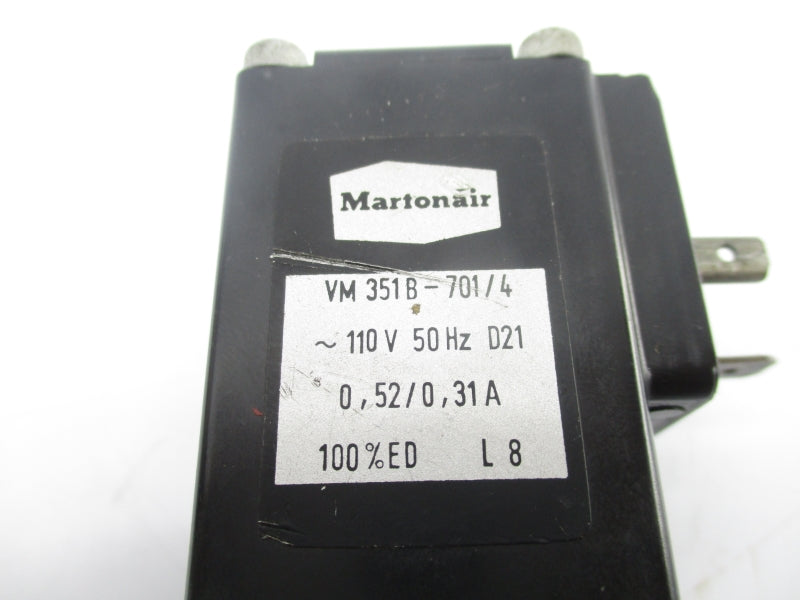 MARTONAIR VM351B-701/4 SP/M115B 110V 0.52/0.31A UNMP