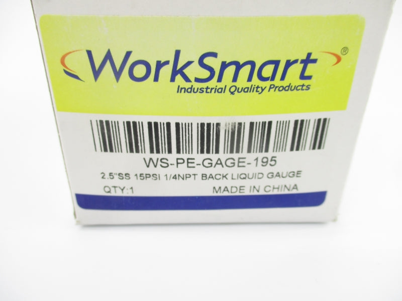 WORKSMART WS-PE-GAGE-195 0-15PSI 1/4" NSMP