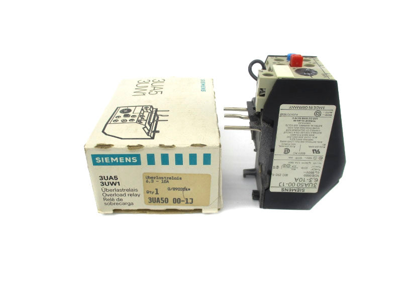 SIEMENS 3UA50000-1J 660VAC 6.3-10A NSMP