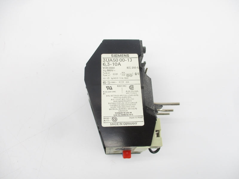 SIEMENS 3UA50000-1J 660VAC 6.3-10A NSMP