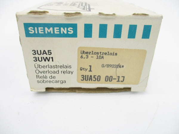 SIEMENS 3UA50000-1J 660VAC 6.3-10A NSMP
