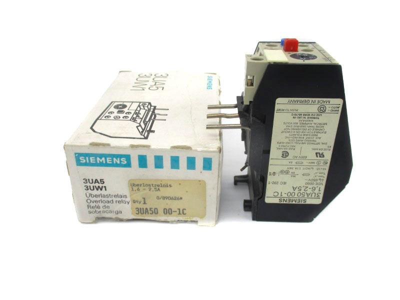 SIEMENS 3UA5000-1C 660V 1.6-2.5A NSMP