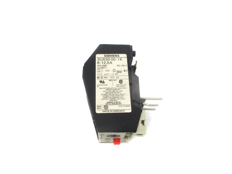 SIEMENS 3UA5000-1K 660V 8-12.5A NSNP
