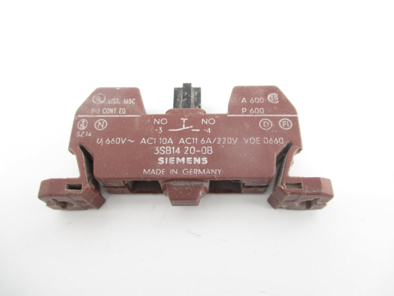 SIEMENS 3SB1420-0B 220V 10A NSNP