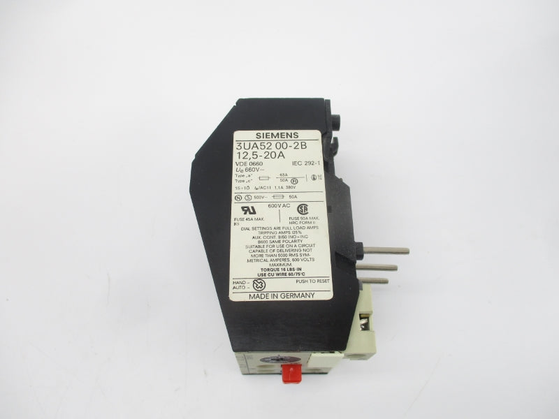 SIEMENS 3UA5200-2B 660V 12.5-20A NSMP