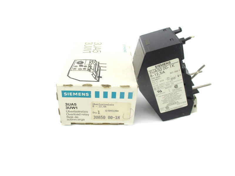 SIEMENS 3UA5000-1K 660V 8-12.5A NSMP
