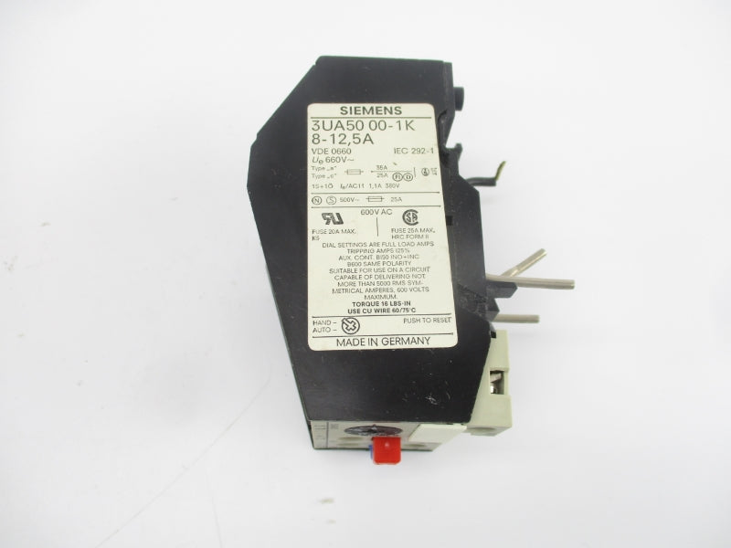 SIEMENS 3UA5000-1K 660V 8-12.5A NSMP