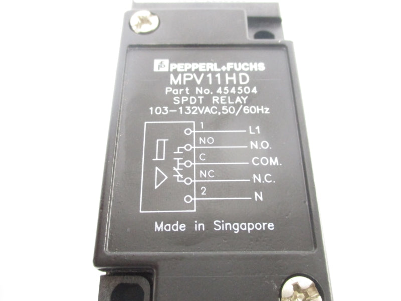 PEPPERL+FUCHS MPV11HD 454504 103-132VAC NSNP