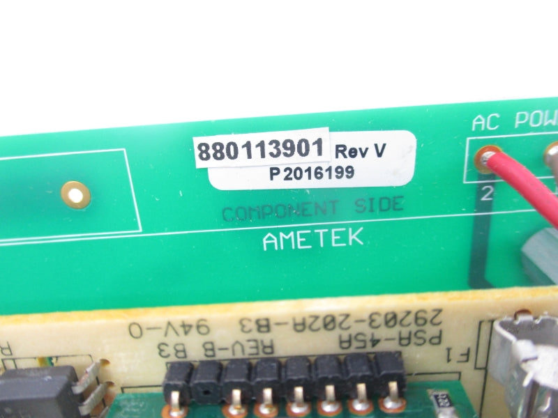 AMETEK 880113901 REV. V UNMP