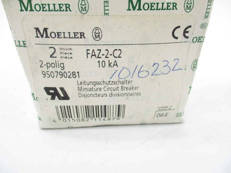 KLOCKNER MOELLER FAZ-2-C2 277/480VAC 2A (PKG OF 2) NSMP