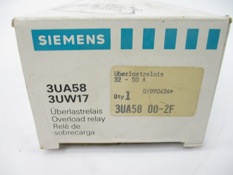 SIEMENS 3UA5800-2F 660V 32-50A NSMP