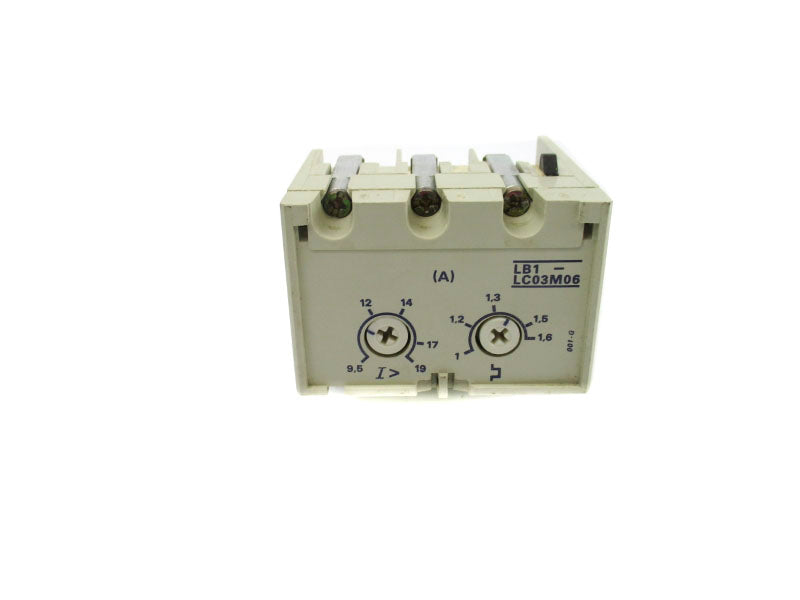 TELEMECANIQUE LB1-LC03M06 660VAC 9.5-19A/1-1.6A UNMP