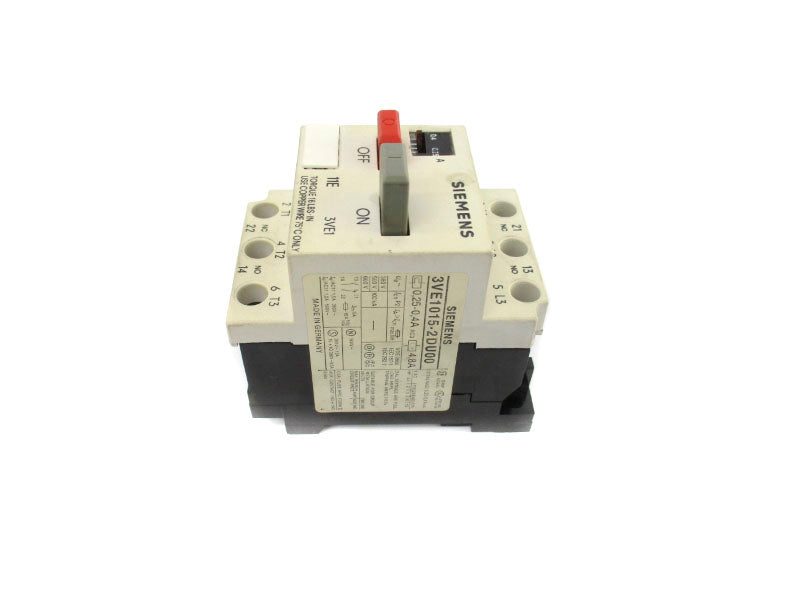 SIEMENS 3VE1015-2DU00 660V 0.4/0.25A UNMP