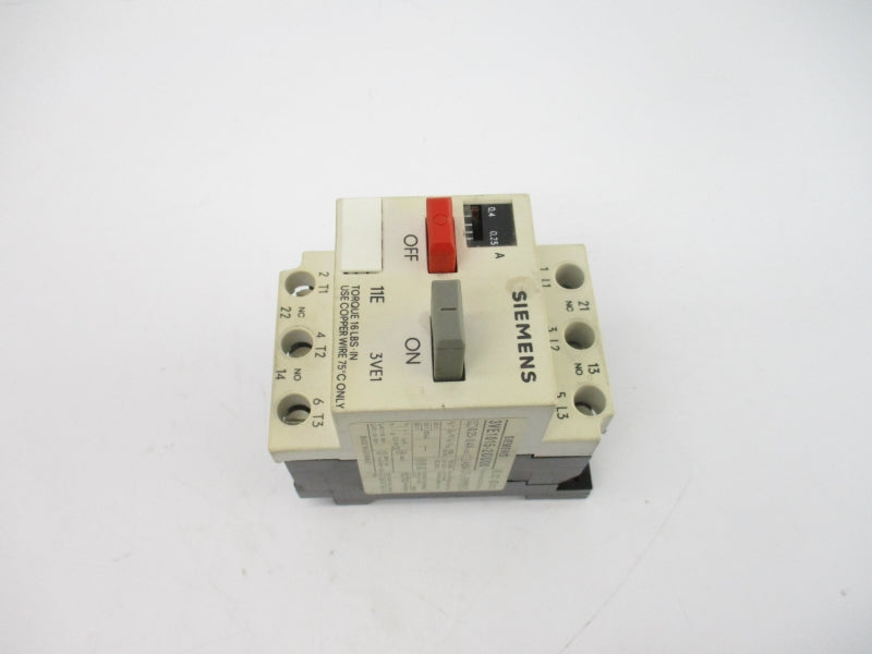 SIEMENS 3VE1015-2DU00 660V 0.4/0.25A UNMP