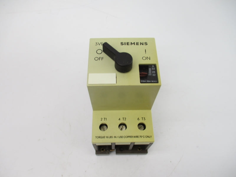 SIEMENS 3VE3000-2PA00 660V 22-32A NSNP