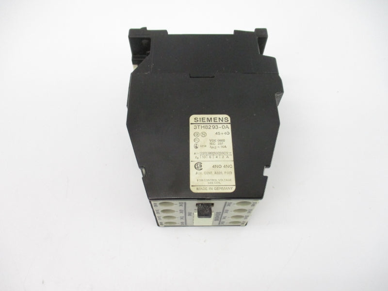 SIEMENS 3TH8293-0AK6 110/120V 16A NSMP