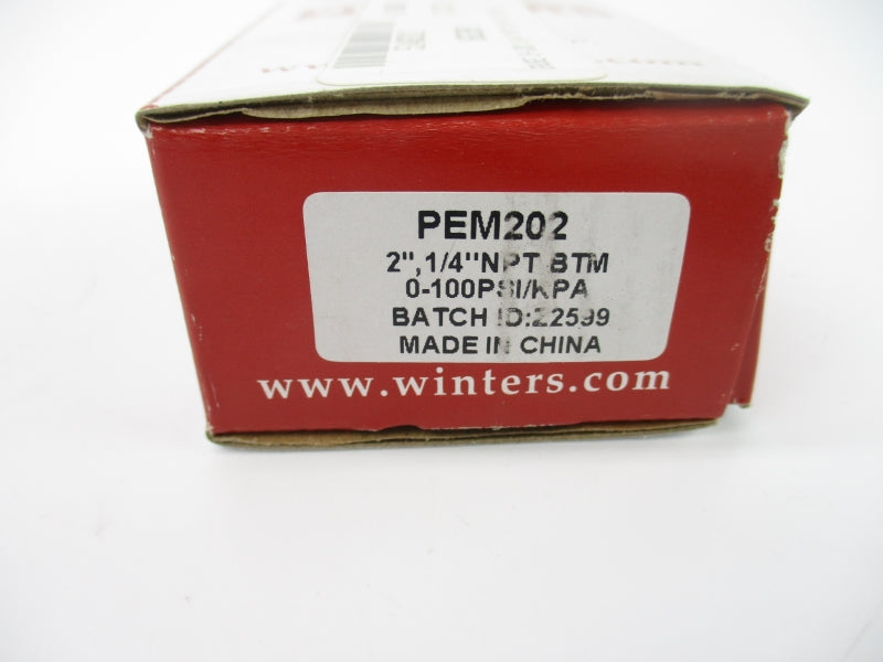 WINTERS PEM202 0-100PSI 2" NSMP