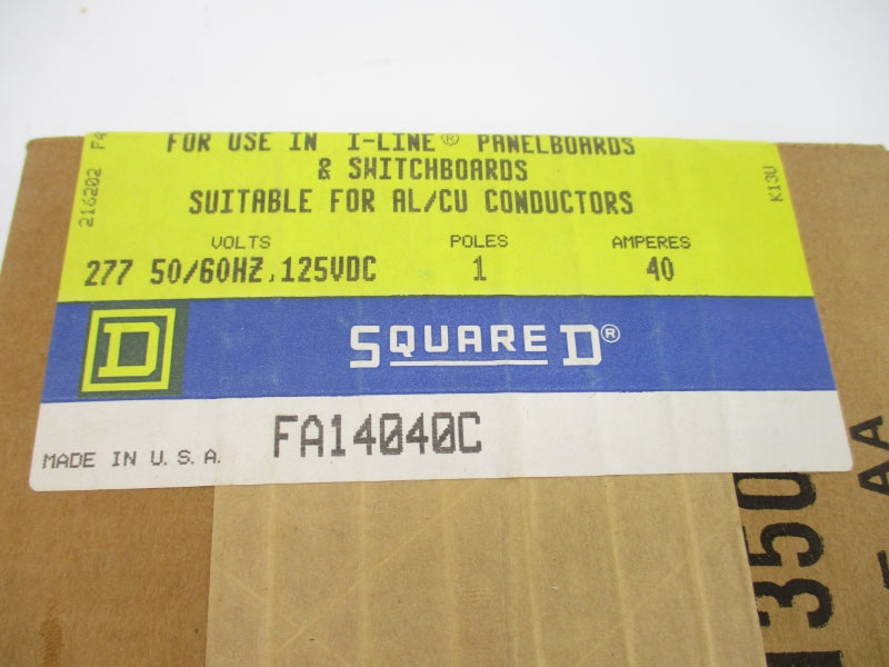 SQUARE D FA14040C 277VAC 40A NSFS