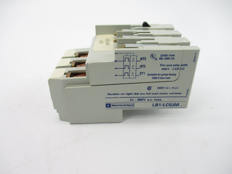 TELEMECANIQUE LB1-LC03M03 660VAC 2.4-4.8A/0.25-0.4A NSMP