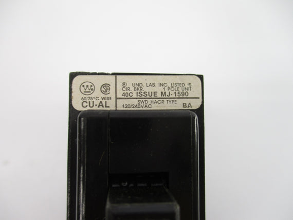 WESTINGHOUSE BA115 120/240VAC 15A NSNP