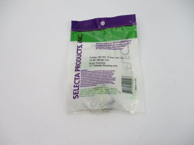 SELECTA SS206A-BG 250VAC 15A NSMP