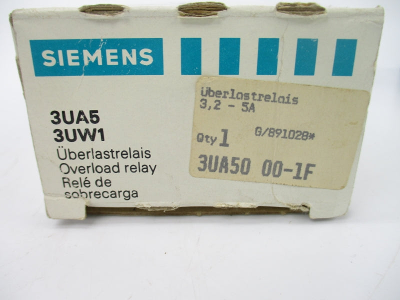 SIEMENS 3UA5000-1F 660V 3.2-5A NSMP