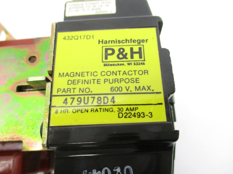 P&H 479U78D4 440/480V 30A (AS PICTURED) NSNP