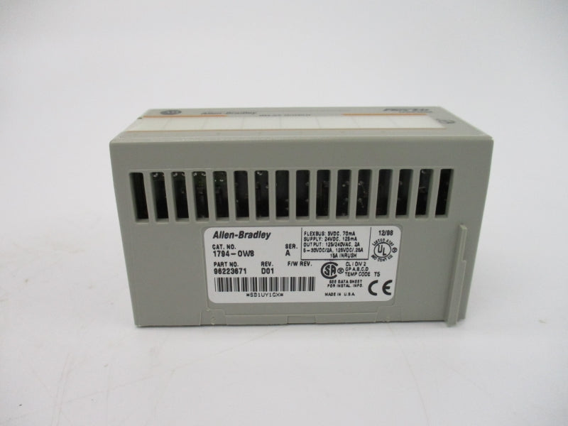 ALLEN BRADLEY 1794-OW8 SER. A 125/240VAC 15A NSMP