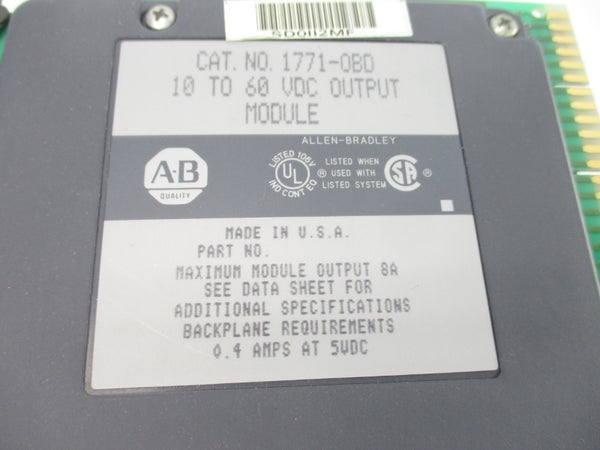 ALLEN BRADLEY 1771-OBD 10-60VDC 8A NSNP