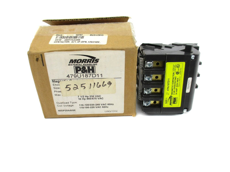 MORRIS 479U187D11 110-120/220-240VAC 30A NSMP