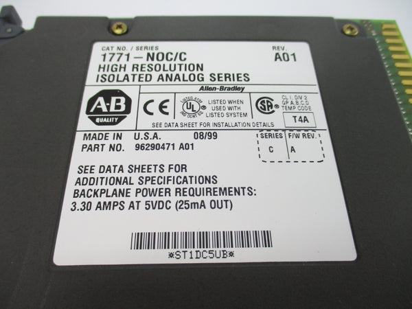 ALLEN BRADLEY 1771-NOC SER. C 5VDC 3.30A F/W A UNMP