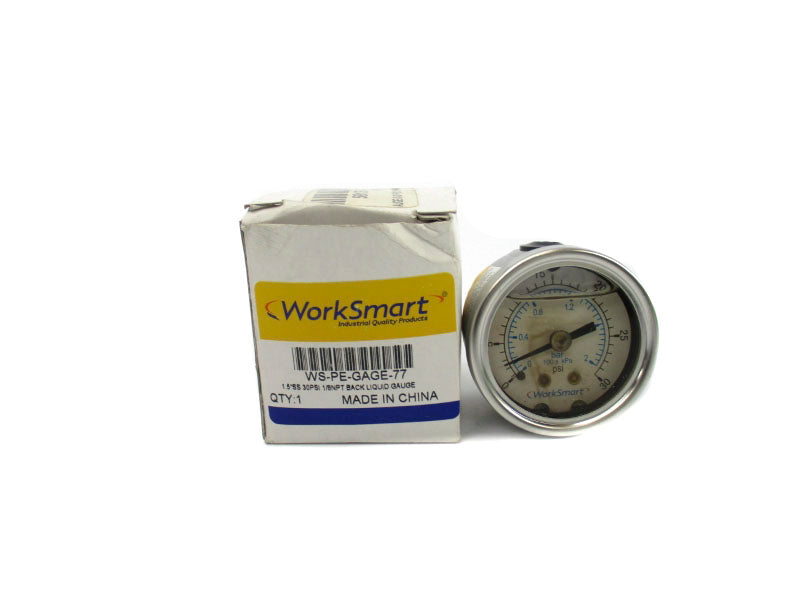 WORKSMART WS-PE-GAGE-77 1.5" 0-30PSI NSMP