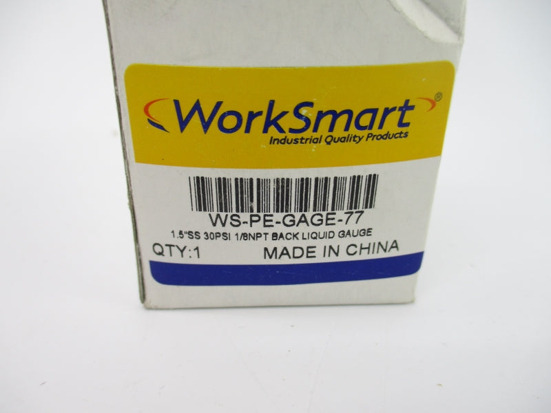 WORKSMART WS-PE-GAGE-77 1.5" 0-30PSI NSMP