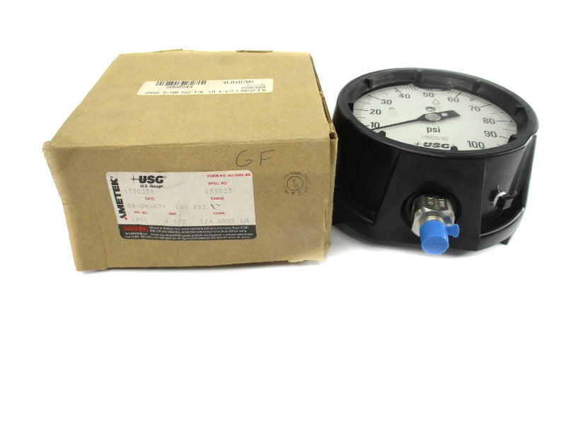 AMETEK 155025X 0-100PSI 4 1/2" NSMP