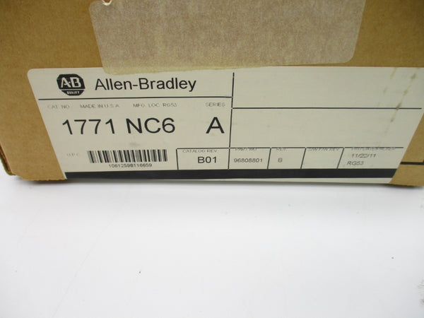 ALLEN BRADLEY 1771-NC6 SER. A DATE: 2011 NSFS