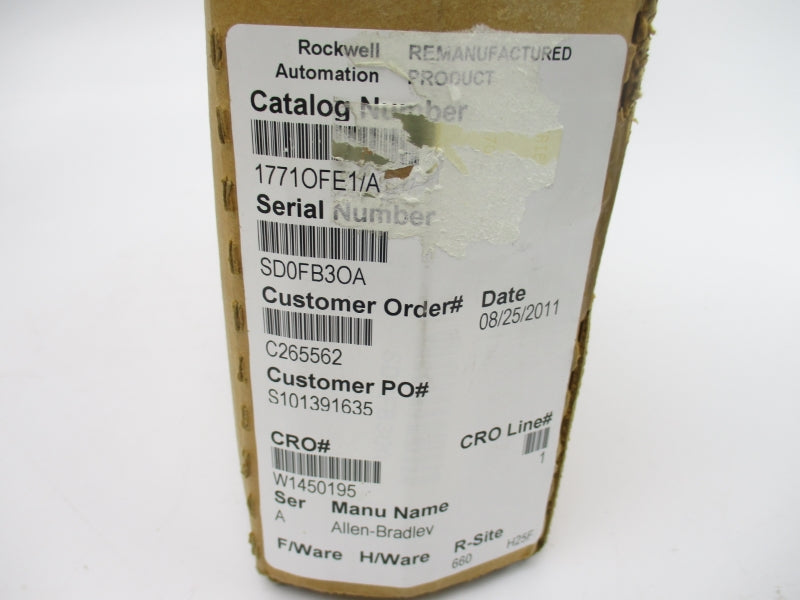 ALLEN BRADLEY 1771-OFE1 SER. A REMAN