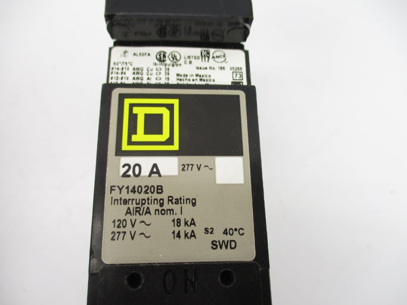 SQUARE D FY14020B 120/277V 20A NSNP