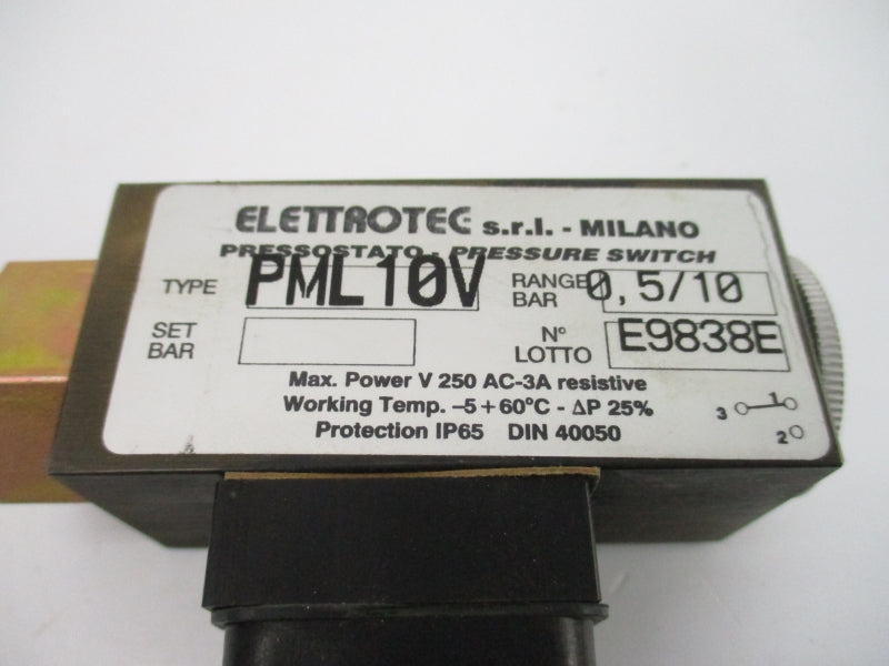 ELETTROTEC PML10V 250VAC 3A UNMP