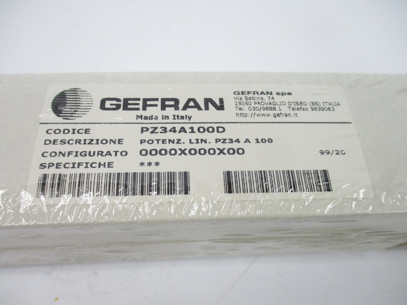 GEFRAN PZ34A100 NSMP