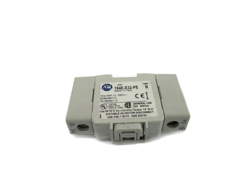 ALLEN BRADLEY 194E-E32-PE SER. B 600VAC 32A NSNP