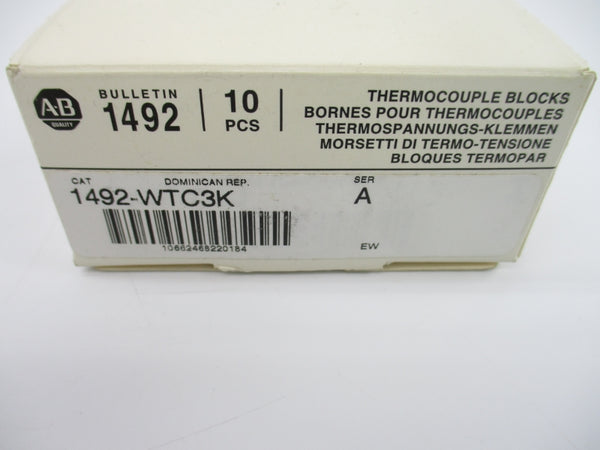 ALLEN BRADLEY 1492-WTC3K SER. A (PKG OF 10) (WH) NSMP